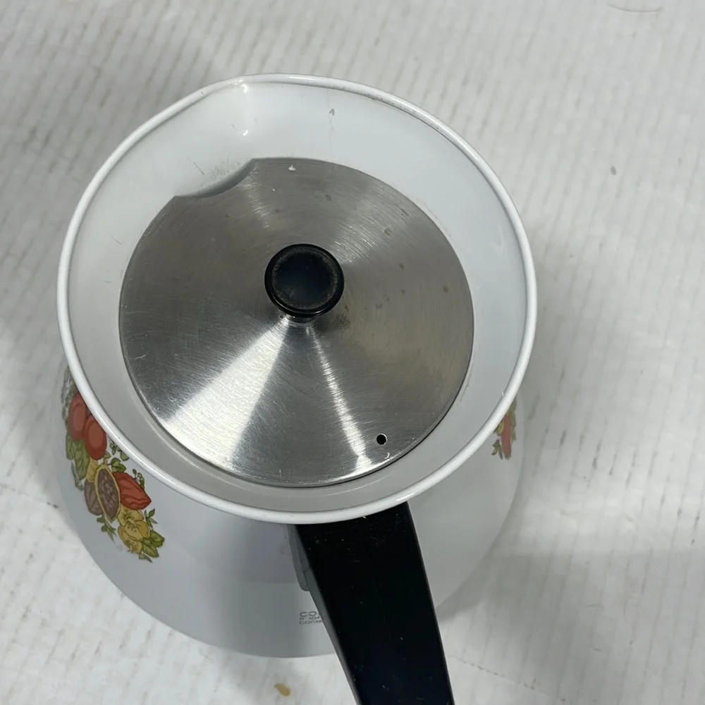 Vintage Corning Ware Blue White Cornflower Pattern 6 Cup Coffee Tea Pot‎ …